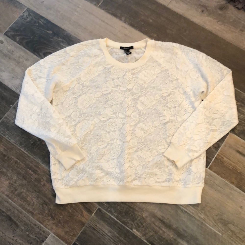 NWOT lace sweatshirt